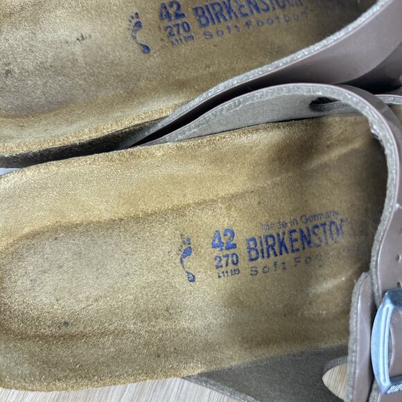 Birkenstock Womens 42 US 11 Florida Sandal Mauve Pink Birko-Flor Slides Narrow - Picture 5 of 7